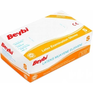 Tek Kullanımlık Pudralı Lateks Eldiven S Beden 100'LÜ