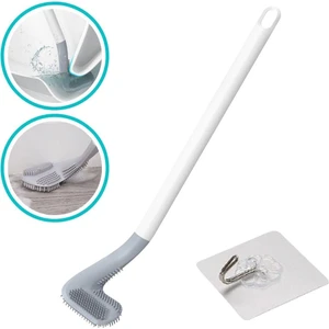 River World  Golf Sopası Tasarımlı Silikon Wc Klozet Mutfak Temizlik Fırçası Kanca Hediyeli
