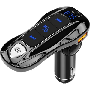 BC55 Çok Fonksiyonlu Araba Hızlı Şarj Bluetooth Uyumlu Mp3 Müzik Çalar Fm Verici (Yurt Dışından)