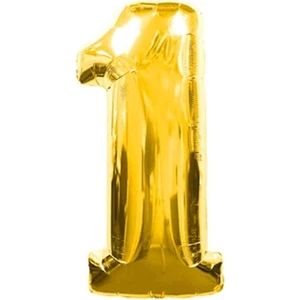 100 cm Rakam Balon 0123456789 Yaş Gold