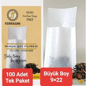 Çay ve Kahve Filtresi  Tek Paket (100 Adet) Büyük Boy