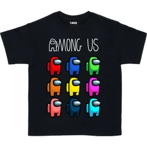 Among Us Çocuk Tişört Siyah