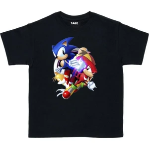 Sonic Çocuk Tişört Siyah