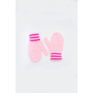Pembe Kışlık Kız Çocuk  Bebe Eldiveni