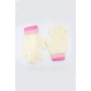 Eleven Market Krem Eldiven Kız Çocuk Kışlık Eldiven 8 -12 Yaş
