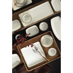 Kütahya Porselen Atlantis Tan 30 Parça 6 Kişilik  Kahvaltı Takımı Krem