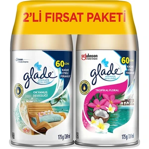 Oda Kokusu, Otomatik Sprey Yedek Bahar Kokusu Okyanus Sessizliği ve Tropikal Floral 2 Adet  x 269 ml