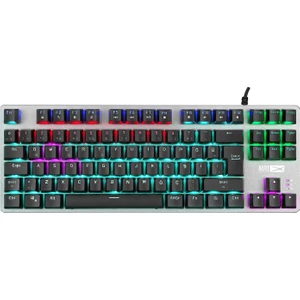 Altec Lansing ALGK8404 Siyah/Gümüş BLUE SWITCH Rainbow 87 Tuşlu Süper Kompakt TKL  Mekanik Gaming Oyuncu Klavye