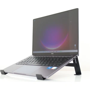 Metal Siyah Laptop Standı - Yükseltici - Altlık - 13"_15.6" Laptoplar ile Uyumlu - SLS3BL