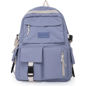 Moda Kadın Sırt Çantası Büyük Kapasiteli Laptop Çantası Çok Işlevli Öğrenci Okul Çantası Su Geçirmez (Yurt Dışından)