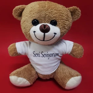 Seni Seviyorum Baskılı Tişörtlü Ayıcık