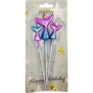 Deniz Kızı Kuyruğu Pasta Mumu