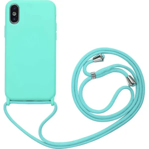 Apple iPhone Xs 5.8 Kılıf Lansaman Ipli Kılıf Turkuaz