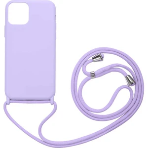 Apple iPhone 12 Mini Kılıf Lansaman Ipli Kılıf Mor