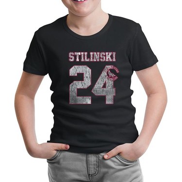 Lordd T Shirt Teen Wolf Stilinski 24 Siyah Cocuk