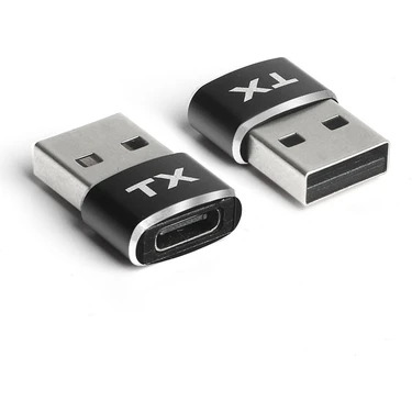 Tx USB Type-A To Type C Çevirici Şarj ve Data Aparatı