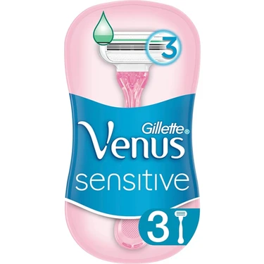 Gillette Venus Sensitive Kadın Tıraş Makinesi 3'lü  Yüz