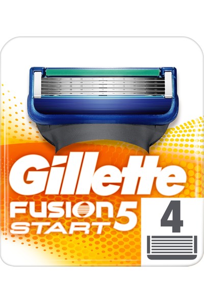 Gillette Fusion Start Yedek Tıraş Bıçağı 4 Adet