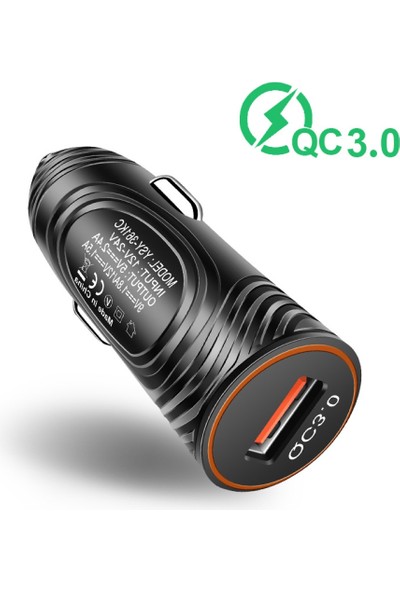 Olaf Qc3.0 Taşınabilir Tek Bağlantı Noktası USB Hızlı Şarj Araba Hızlı Şarj Telefonları Için (Yurt Dışından)