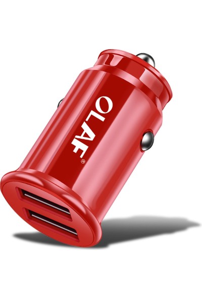 Olaf Qc 3.0 Taşınabilir Çift USB Bağlantı Noktaları Hızlı Şarj Araç Şarj Adaptörü Telefon Için (Yurt Dışından)