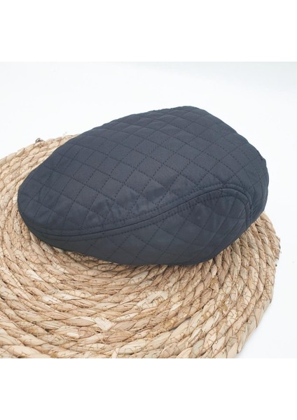 Kare Dikişli Erkek Kasket Siyah Renk modelleri