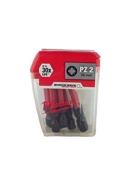 Bits Uç Pz2 50 mm 10'lu Paket Shockwave