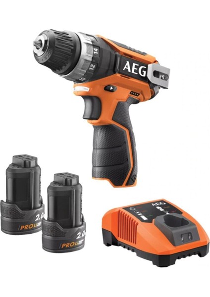 Aeg Bs 12 C2 Lı Çift Akülü Matkap (Lithium Ion 12 V; 2.0 Ah)