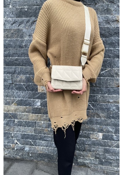 Kadın Kapitone Çapraz Çanta Krem Capitone fiyatları