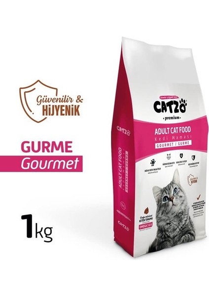 Premium Gourmet Renkli Taneli Yetişkin Kedi Maması 1 kg