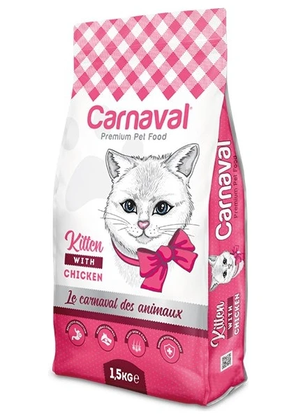 Premium Cat Kitten Tavuklu Yavru Kedi Maması 1.5 kg