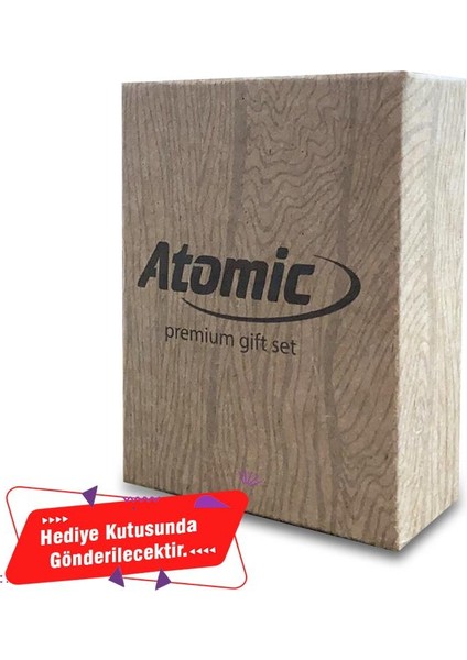 Atomic German Çakmak Tabaka Hediye Seti Krom Krom