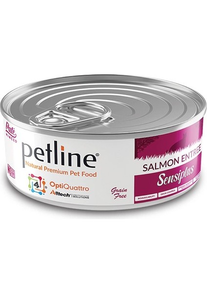 Petline Natural Adult Sterilised Somon Balıklı Pate Kısırlaştırılmış Yetişkin Kedi Konservesi 80 gr