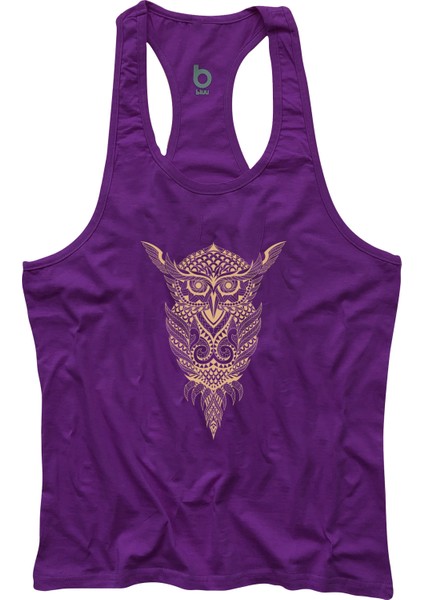 Owl Fitness Gym Tank Top Sporcu Atleti