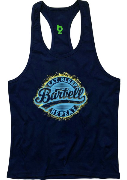 Barbell Fitness Gym Tank Top Sporcu Atleti