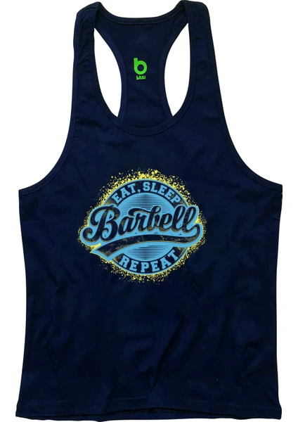 Barbell  Fitness Gym Tank Top Sporcu Atleti