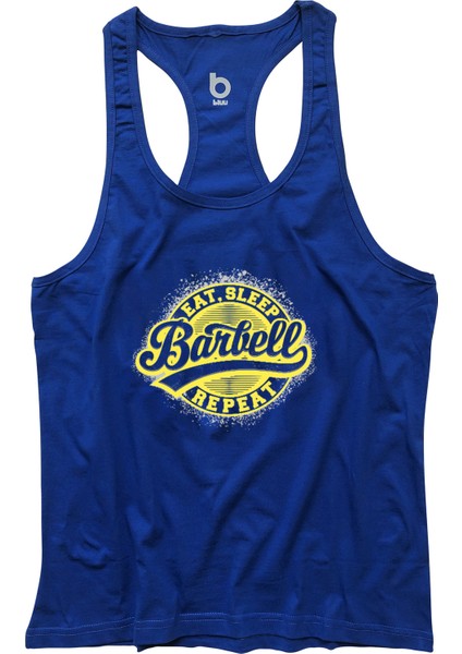 Barbell Fitness Gym Tank Top Sporcu Atleti