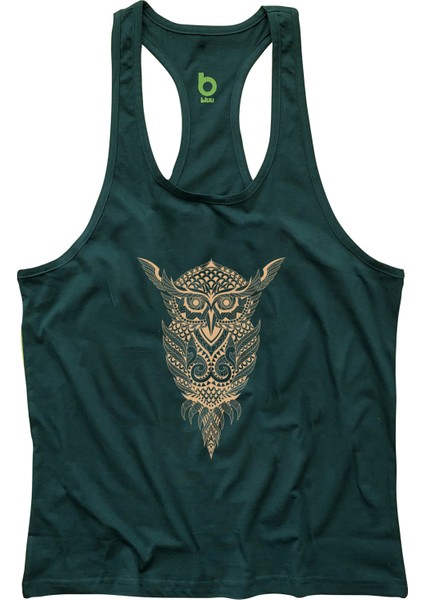 Owl Fitness Gym Tank Top Sporcu Atleti