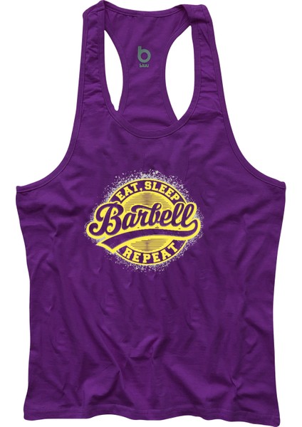 Barbell Fitness Gym Tank Top Sporcu Atleti