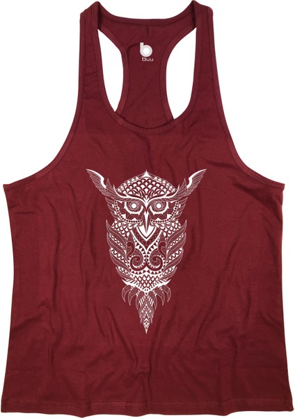 Owl Fitness Gym Tank Top Sporcu Atleti