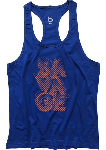 Savage Fitness Gym Tank Top Sporcu Atleti