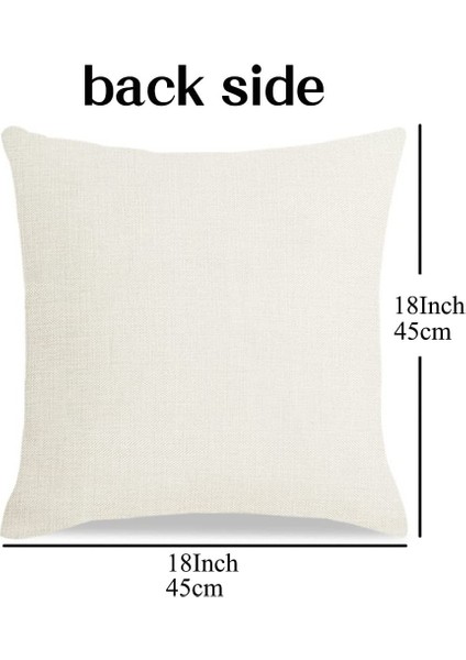 Noel Yastık Kılıfı Santa Kare Ev Dekorasyonu Keten Yastık Kılıfları Yastık Kanepe Için Kapakları Noel Koltuk Araba Hediye 45X45 cm (Yurt Dışından)