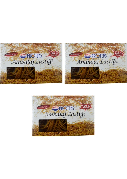 50 gr Kauçuk Paket Ambalaj Lastiği 3 Kutu