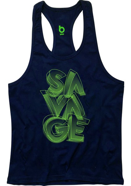 Savage Fitness Gym Tank Top Sporcu Atleti