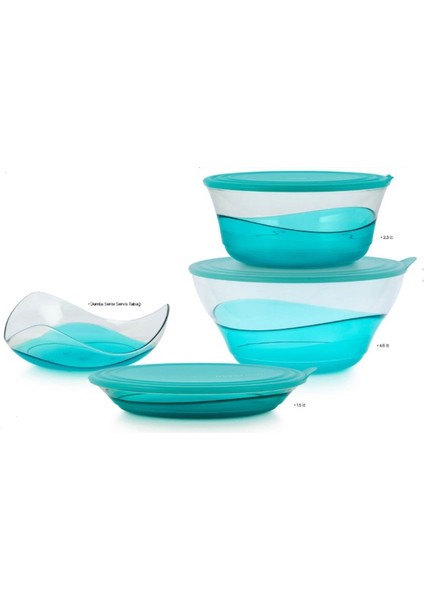 Damla Servis ve Saklama Kabı 4lü Set
