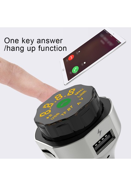 AP06 Tam Metal Araba Bluetooth Uyumlu Çalar Fm Verici Çok Fonksiyonlu Araç Şarj (Yurt Dışından) fiyatları