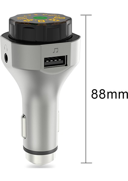 AP06 Tam Metal Araba Bluetooth Uyumlu Çalar Fm Verici Çok Fonksiyonlu Araç Şarj (Yurt Dışından) indirimleri