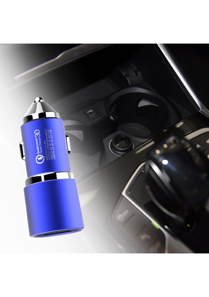 Qc3.0 Araç Şarj Çakmak 12/24 V 4.8A Hızlı Şarj Çift USB Şarj iPhone Uyumlu Için (Yurt Dışından) fiyatları