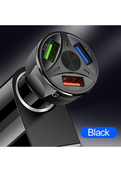 Evrensel Araba Araç Qc3.0 Cep Telefonu Hızlı Şarj 3 USB Bağlantı Noktası Şarj Cihazı (Yurt Dışından) fırsatları