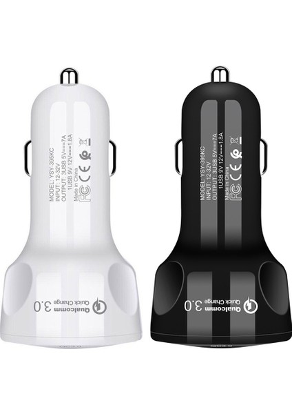 3 USB Portu Qc3.0 Hızlı Şarj Araba Oto Çakmak Araç Şarj Adaptörü (Yurt Dışından) fırsatları