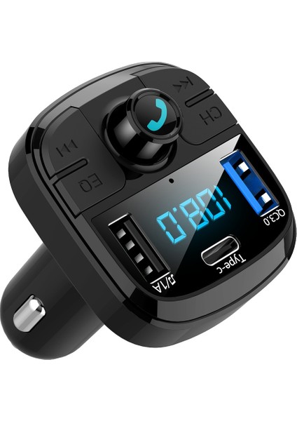 BT29 Bluetooth Uyumlu 5.0 Mp3 Tipi C Hızlı Şarj Qc3.0 Araç Şarj Adaptörü Telefon Için (Yurt Dışından)